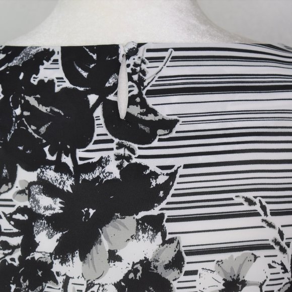 Laundry Boat Neck Half Sleeve Floral Top Size 4 S - Picture 6 of 8